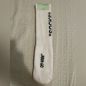 Off white socks white